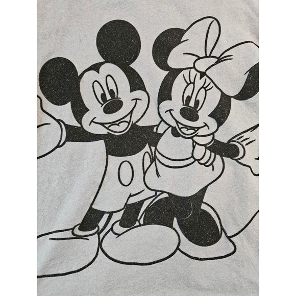 Kids Disney Mickey and Friends Gray Long Sleeve Graphic T Shirt Size 11-12 152cm - Picture 2 of 4